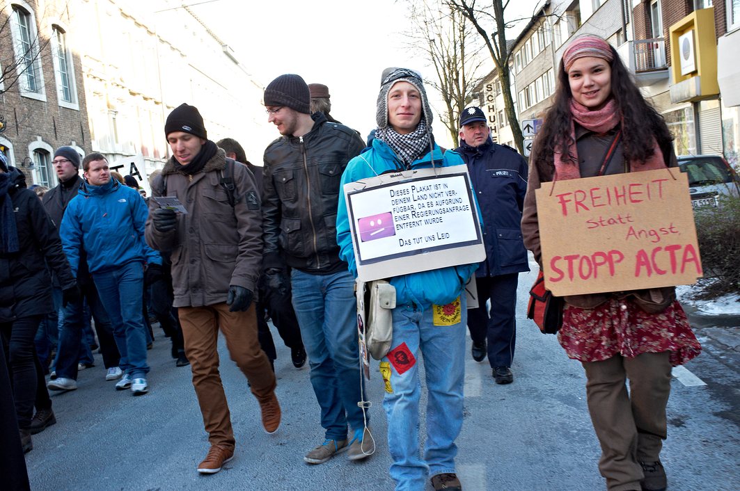 Anti ACTA Demo Aachen